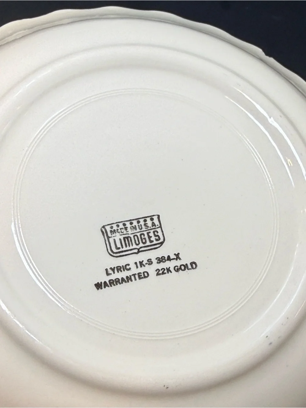 Set of 6 Limoges Lyric 8
